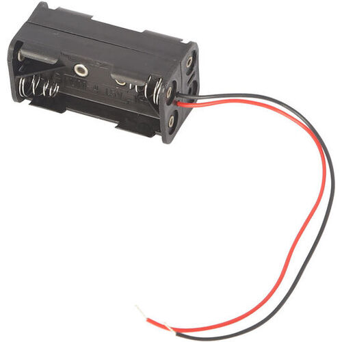 4 X AAA Battery Holder With Fly Lead