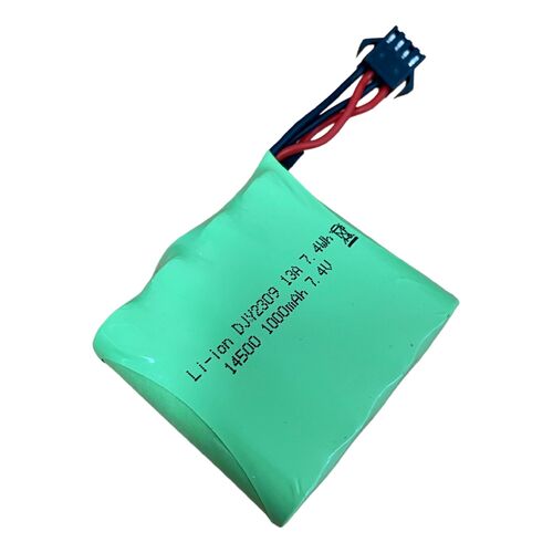 7.4V 1000mAh 14500 Li-ion Rechargeable Battery