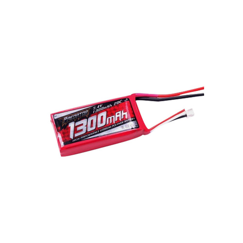 7.4v 1300mAh Li-Po Battery with JST