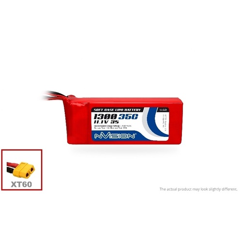 11.1V 1300mAh 35C LiPo Battery with XT60 Plug