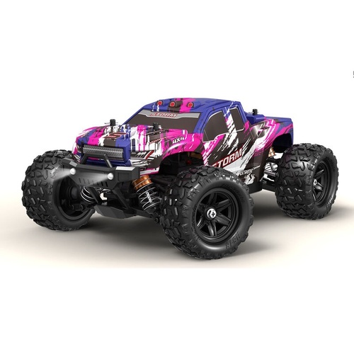 40 Minute Run time - 18-03 Storm 4x4 4WD Off-Road Remote Control RC Monster Truck 1:18th 2.4GHz