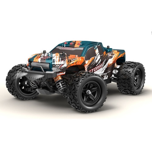 40 Minute Run time -18-04 Storm 4x4 4WD Off-Road Remote Control RC Monster Truck 1:18th 2.4GHz