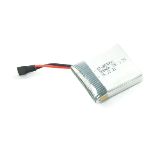 3.7V 500mAh Rechargeable Lithium Battery with 1.25mm 2 Pin Micro Connector