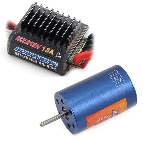 EZRUN 18A 12T Brushless Motor and Electronic Speed Controller Set