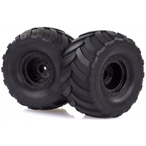 HSP 2.2" Crusher Off-Road Tyres on Black Rims - Set of 2
