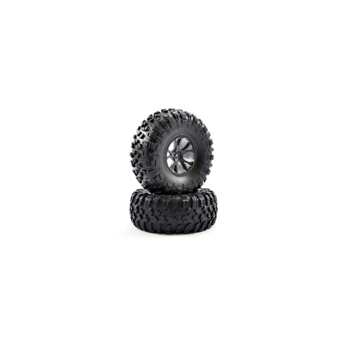 River Hobby 10717 Assembled Rims and Tyres set of 2