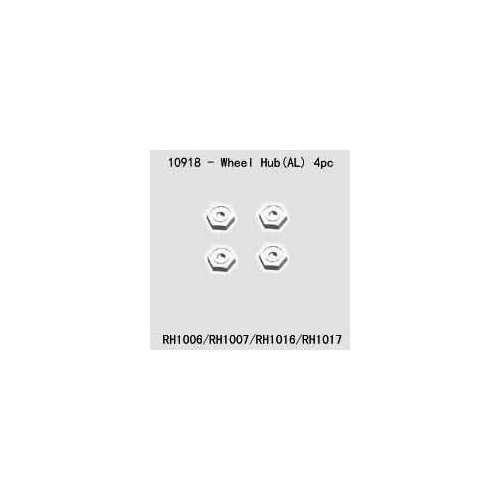 10918 Silver Alloy Wheel Hub for River Hobby and FTX
