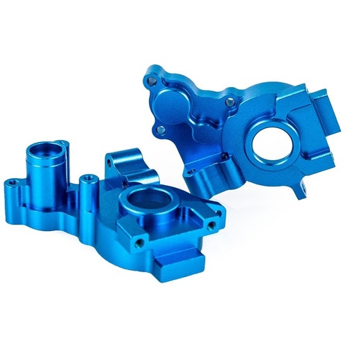 601016 HSP Blue Aluminium 2WD Gearbox Case Set