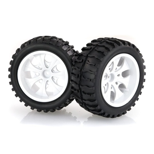 08010C HSP 2.8" Off Road Tyres on White Rims (2pc)