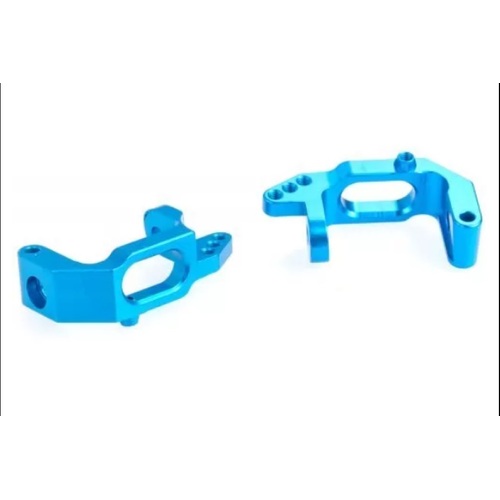 102010 HSP Blue Aluminium Front Hub Carrier (2pc)
