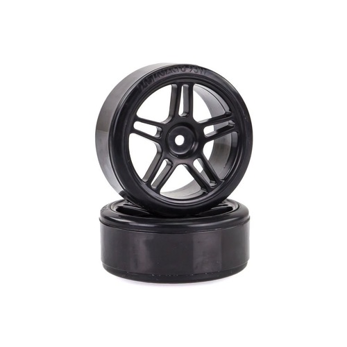 07003 HSP 1.9" Drift Tyres on Black Rims (2pc)