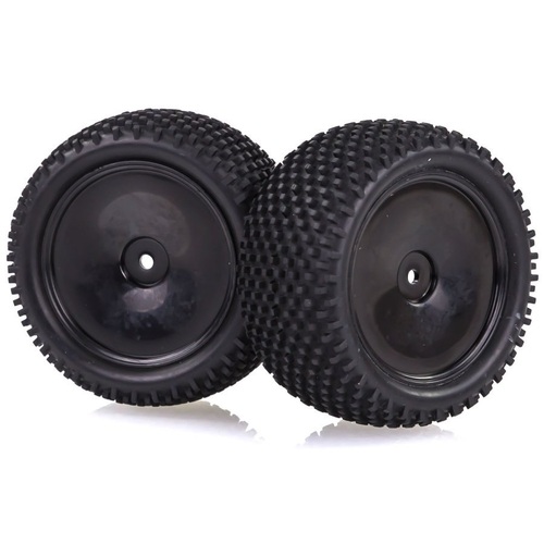 60248 HSP 2.3" Rear Knobby Tyres on Black Dish Rims (2pc)