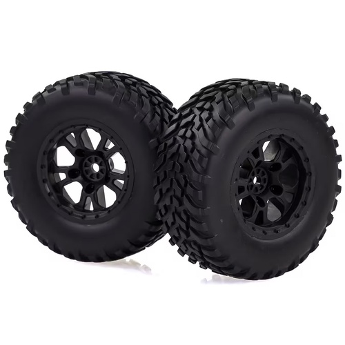 60707 HSP 2.2/3.0" Storm Off Road Tyres on Black Rims - Glued Wheels (2pc)
