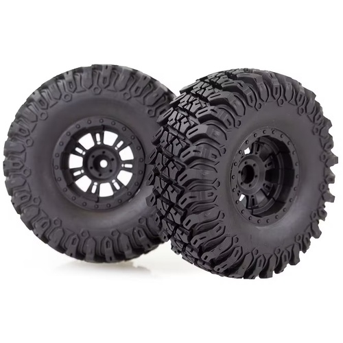 70527 HSP 2.2" Soft Off Road Tyres on Black Rims - Glued Wheels (2pc)