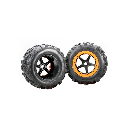 505232BK Team Magic Mounted Tyre 7.1 Splined Wheel Hubs