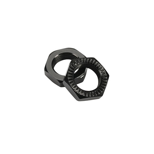 505231BK-1 Team Magic Black Serrated Wheel Nut (2pc)