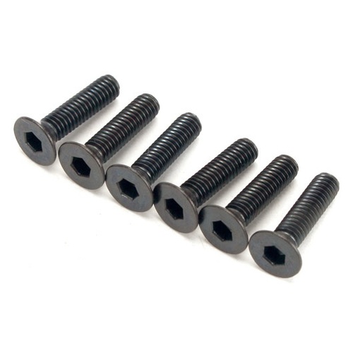 123514 Team Magic Steel Flat Head Screws (6pc)
