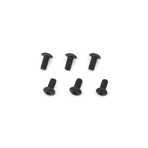 126306BU Team Magic 3 x 6mm Steel Button Head Screws (6pc)