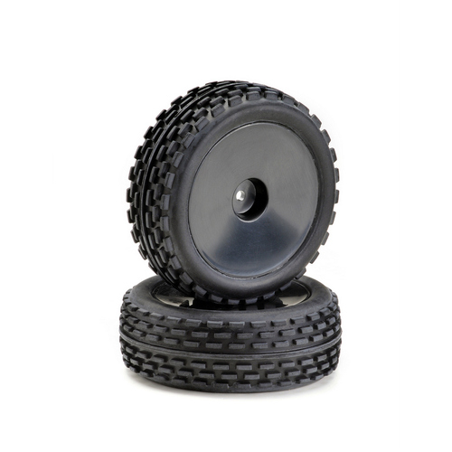 Wheel Set Buggy Disc "Offroad" front black 1:10 - Set of 2