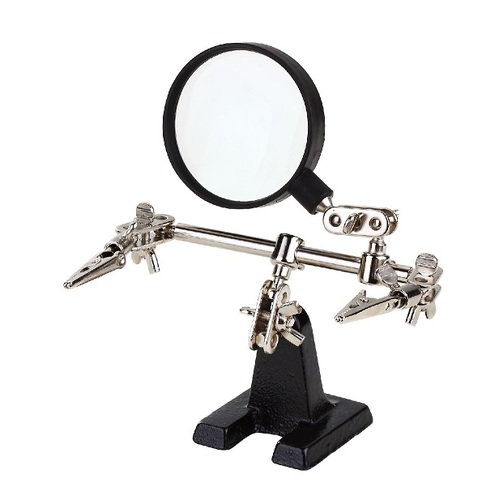 PCB Holder with Magnifier Glass