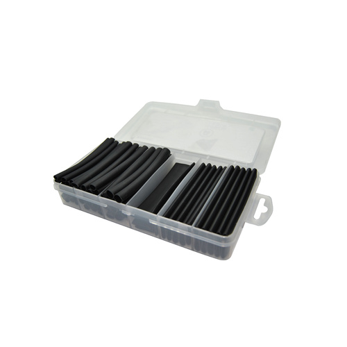 60 Piece Glue Lined Heat shrink Assortment Pack in Plastic Case