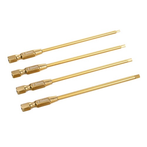 Team Corally Pro Power Tool Hex Tips - 4 Pieces