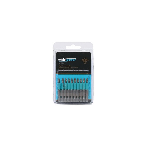 10 Piece Phillips #01 50mm Driver Bit Set