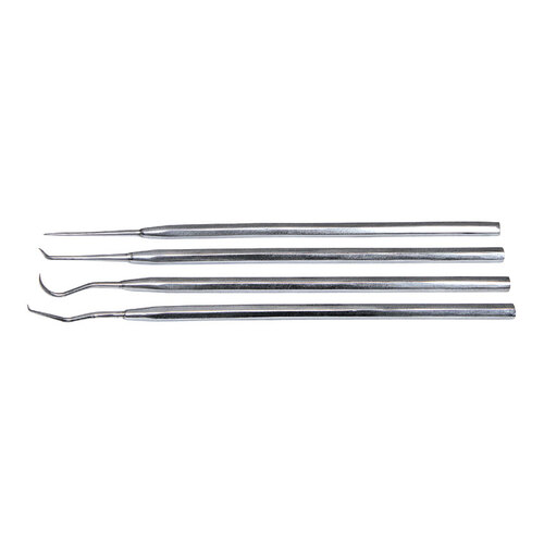 4 Piece Stainless Steel Pick and Scribe Set