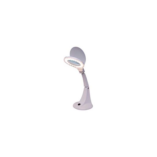 LED Desk Mount Magnifying Lamp 95mm 3 Diopter