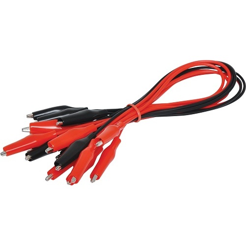 Mini Croc Clip Test Lead Set Red / Black