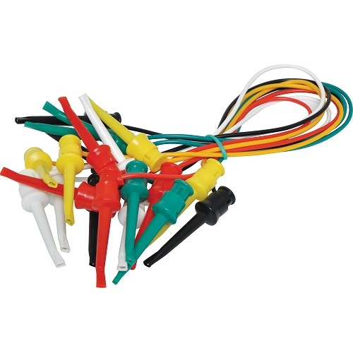 Spring IC Clip to IC Clip Test Lead Set