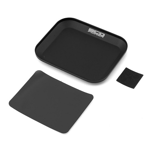 EcoPower Small Aluminium Magnetic Parts Tray - Black 