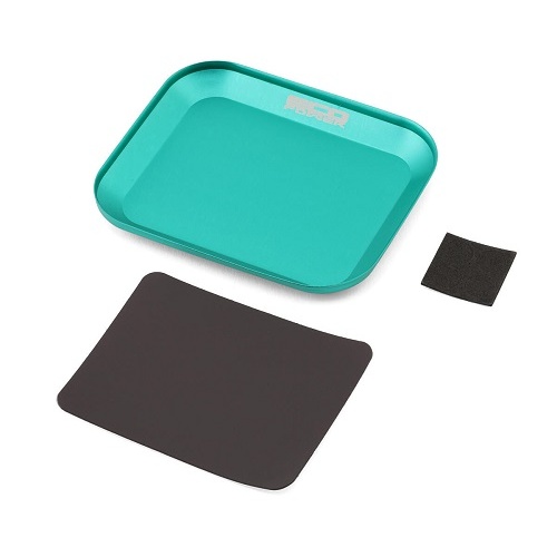 EcoPower Small Aluminium Magnetic Parts Tray - Green