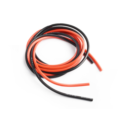 Silicone Wire 1m Length of Red and Black 16AWG