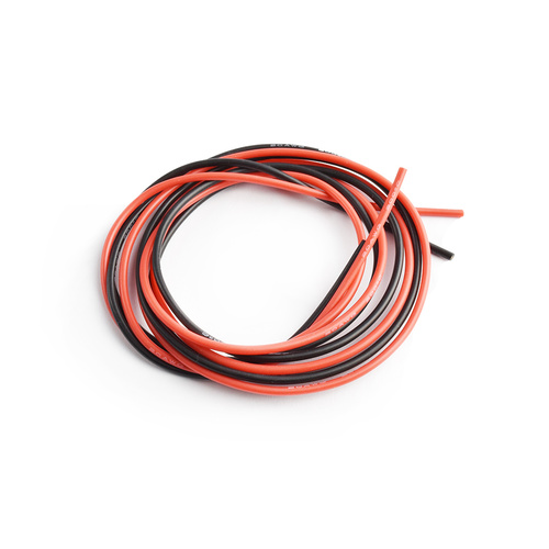 Silicone Wire 1m Length of Red and Black 22AWG