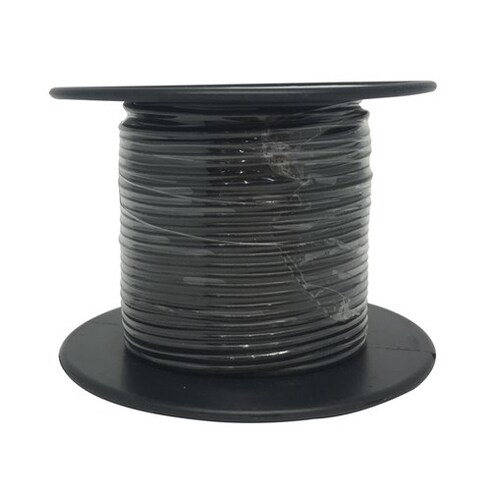 Black Light Duty Hook Up Wire Cable 25m Roll